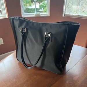 Women's Large Black Tote Bag by Crabtree & Evelyn London